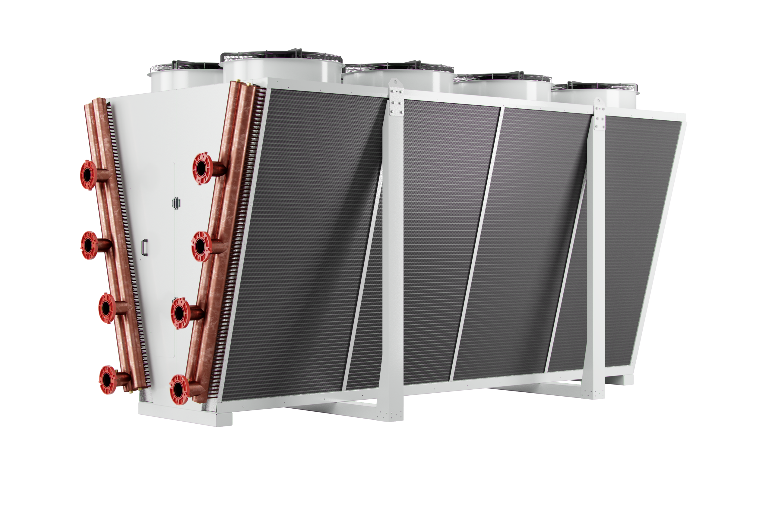 Product page screenshot for the Great V-Shape Dry Cooler - view from front.