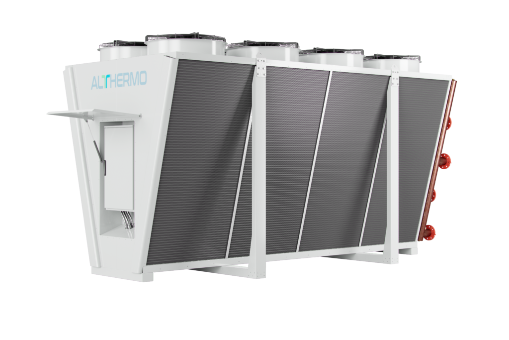 Great V-Shape Dry Cooler - view from back.