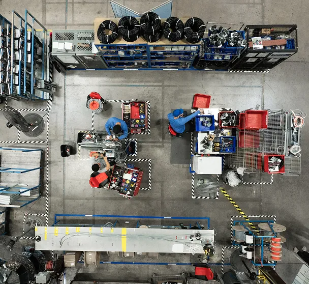 Overview of a Munters' manufacturing unit.