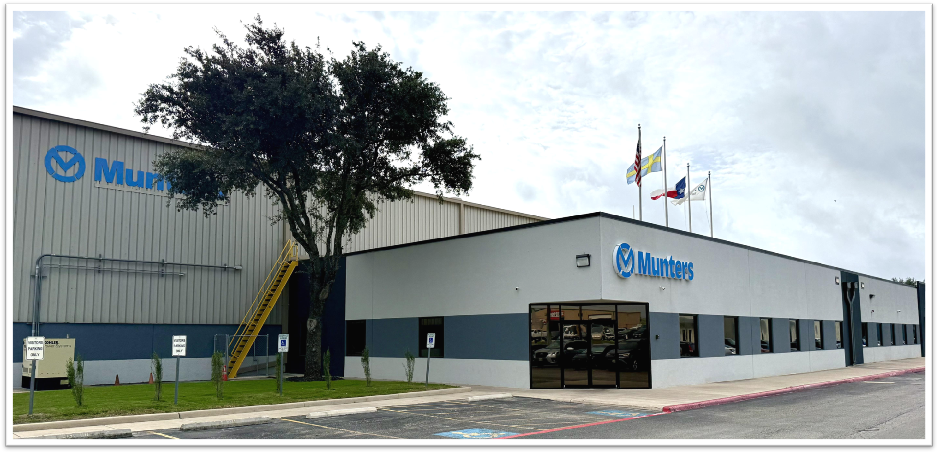 Exterior of the Munters production site in Selma, Texas, USA